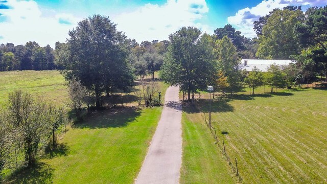 exterior space featuring a rural view