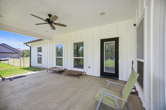 1065 Cc Rd, Diboll, TX 75941 - view of patio with a ceiling fan