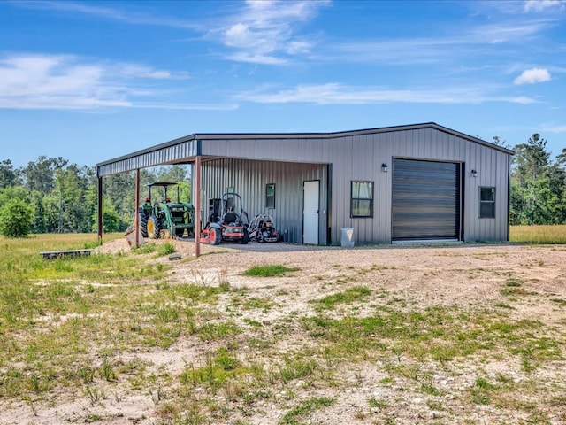 view of outbuilding featuring an outdoor structure