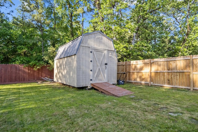454 Bobwhite Dr, Lufkin, TX 74904 - view of shed with a fenced backyard