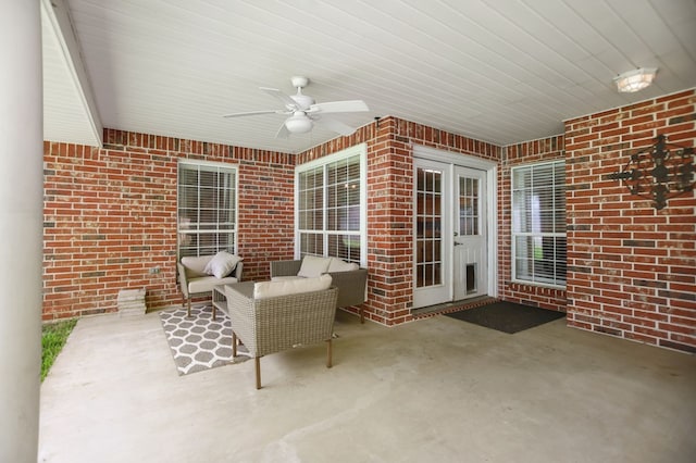112 Lewellin Pl, Lufkin, TX 75904 - view of patio featuring ceiling fan