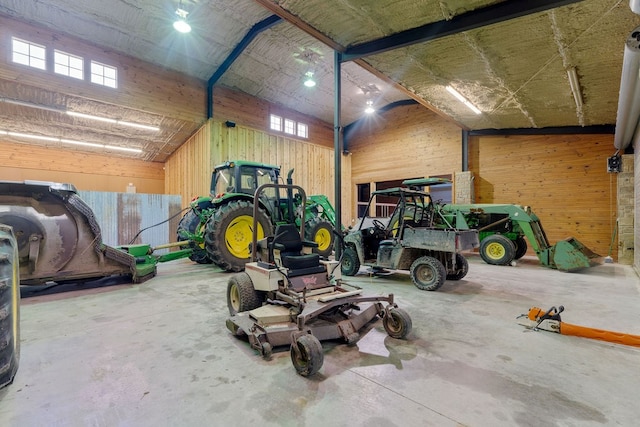 4207 S Chestnut St, Lufkin, TX 75901 - garage with wooden walls