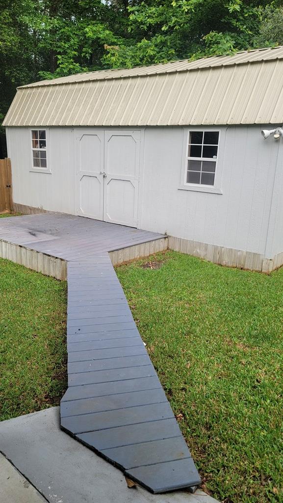 138 Breezeway Dr, Brookeland, TX 75931 - view of shed