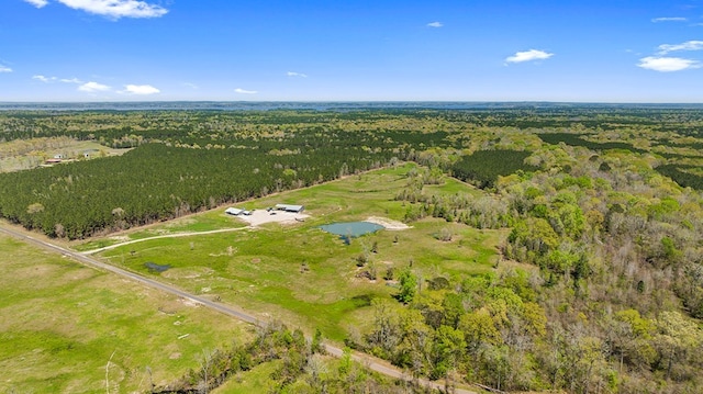 737 Martin Cochran Rd, Huntington, TX 75949 - aerial view of property and surrounding area with a heavily wooded area and a large body of water