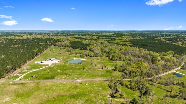 737 Martin Cochran Rd, Huntington, TX 75949 - aerial view of property and surrounding area with a heavily wooded area and a nearby body of water