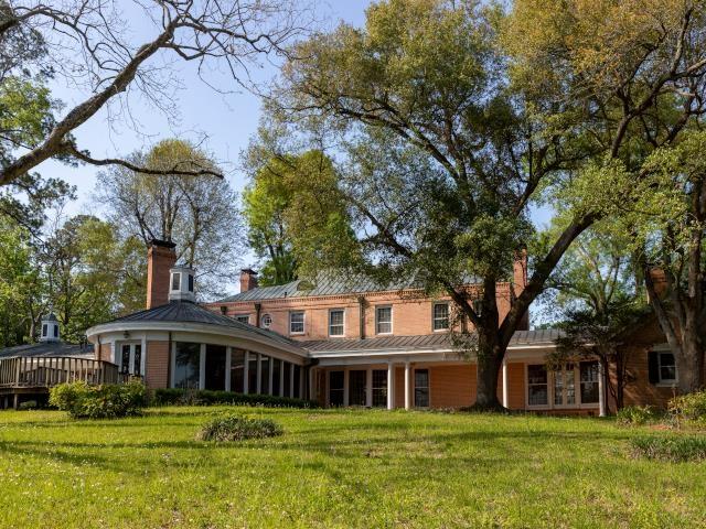 rear view of property with a yard