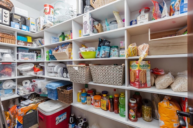 view of pantry