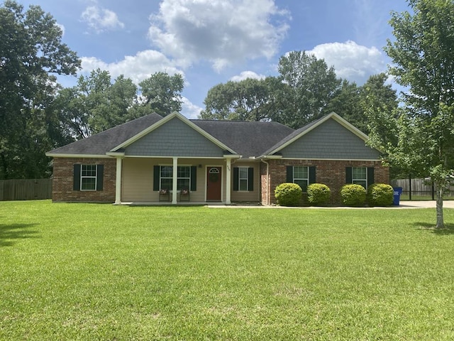 429 Derek Rd, Lufkin, TX 75904 - view of front of home featuring covered porch and brick siding