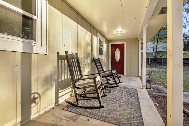 view of patio / terrace with a porch