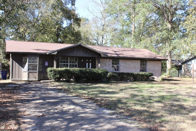 view of ranch-style home