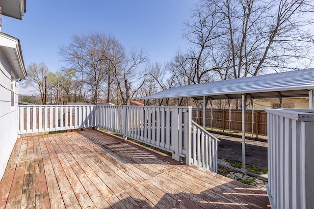 view of deck