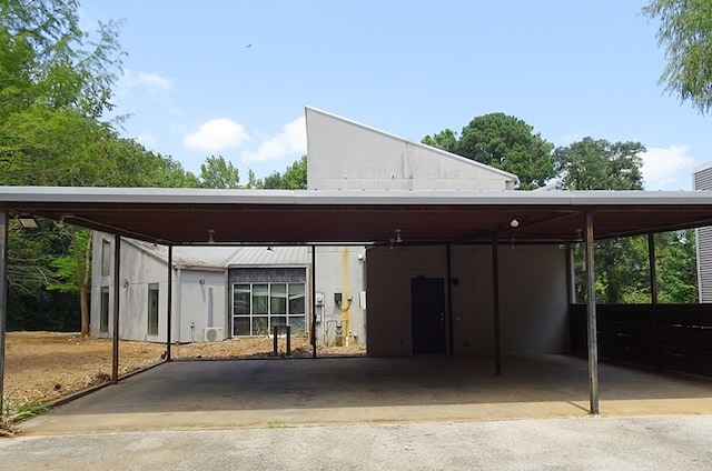 view of car parking