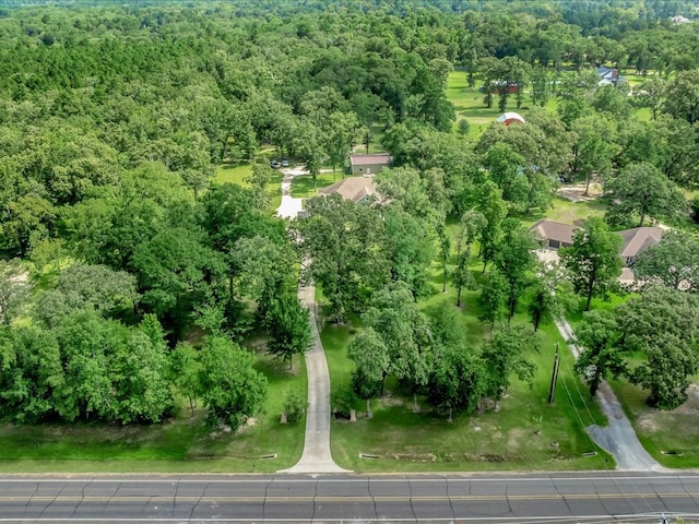 410 Brentwood Dr, Lufkin, TX 75901 - aerial overview of property's location with a heavily wooded area