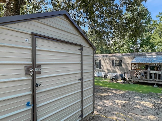220 N Pamela Dr, Brookeland, TX 75931 - view of garage
