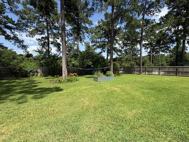 300 Deer Trace Blvd, Diboll, TX 75941 - fenced backyard featuring view of wooded area