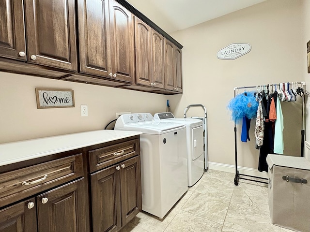 300 Deer Trace Blvd, Diboll, TX 75941 - laundry room with cabinet space and washer and clothes dryer
