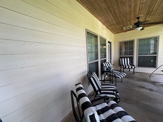 300 Deer Trace Blvd, Diboll, TX 75941 - view of patio with a ceiling fan