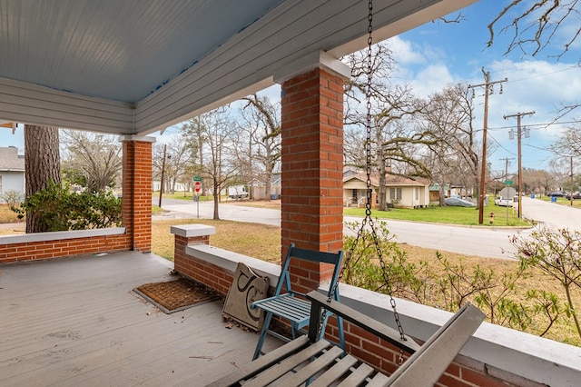 exterior space with covered porch