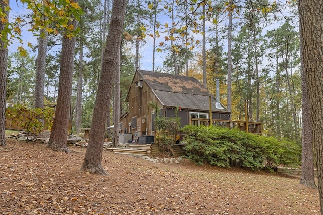 exterior space with a deck