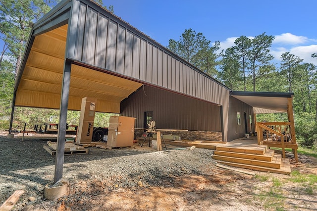 415 Sloe Ln, Brookeland, TX 75931 - view of pole building