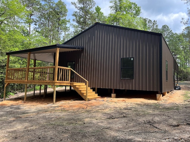 exterior space with a deck