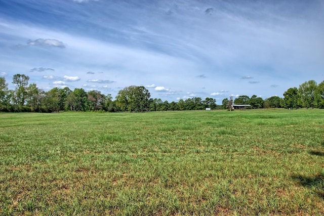 view of yard featuring a rural view