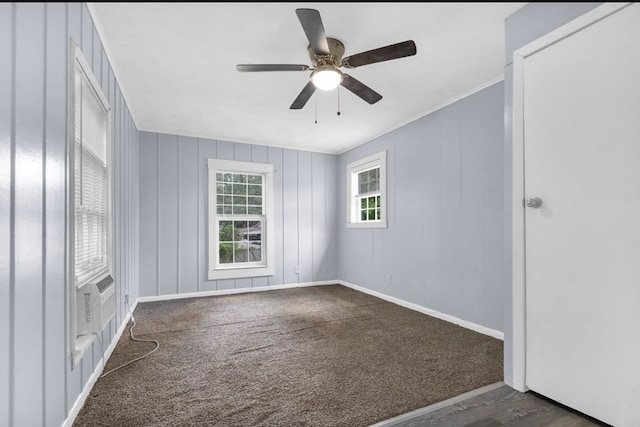210 Forest Park Blvd, Lufkin, TX 75904 - empty room with ceiling fan and cooling unit