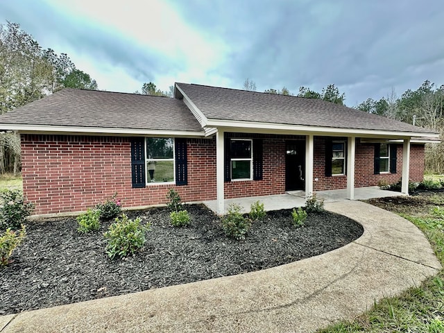 view of ranch-style house