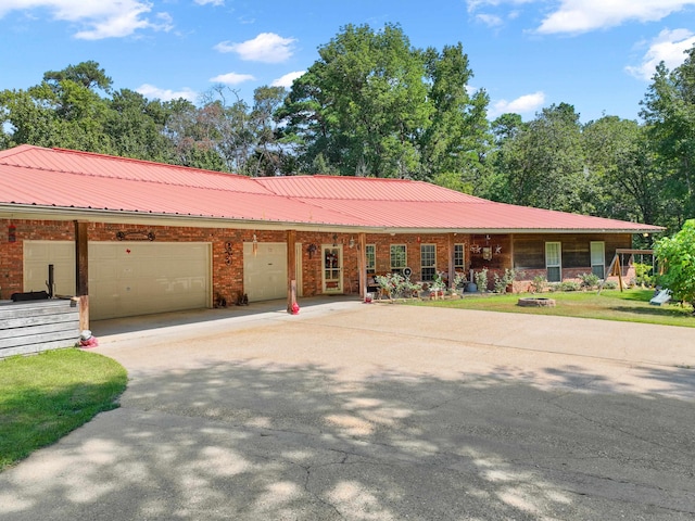 view of ranch-style home