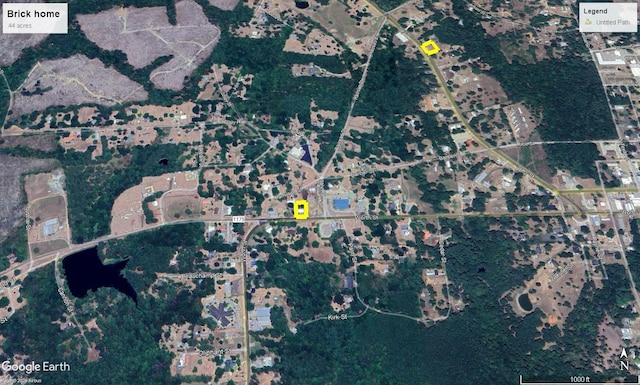 1100 Worth St, Hemphill, TX 75948 - aerial map of property and surrounding area
