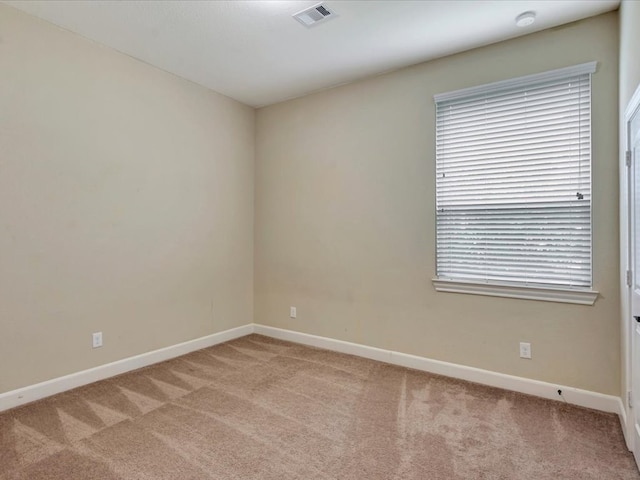 empty room with light carpet