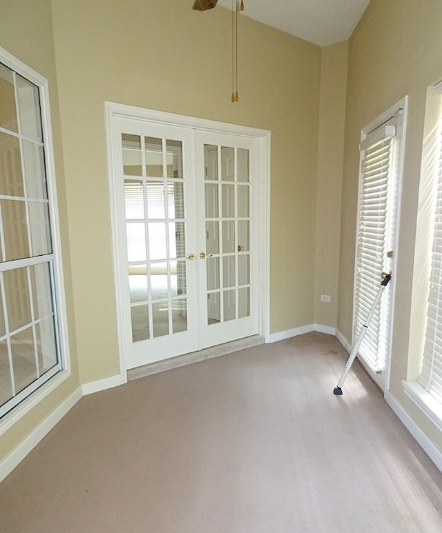 4805 Champions Dr, Lufkin, TX 75901 - unfurnished sunroom with french doors and plenty of natural light