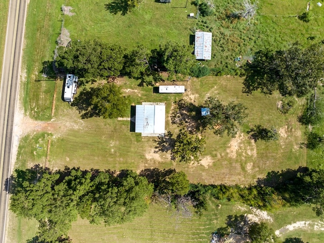 bird's eye view featuring a rural view