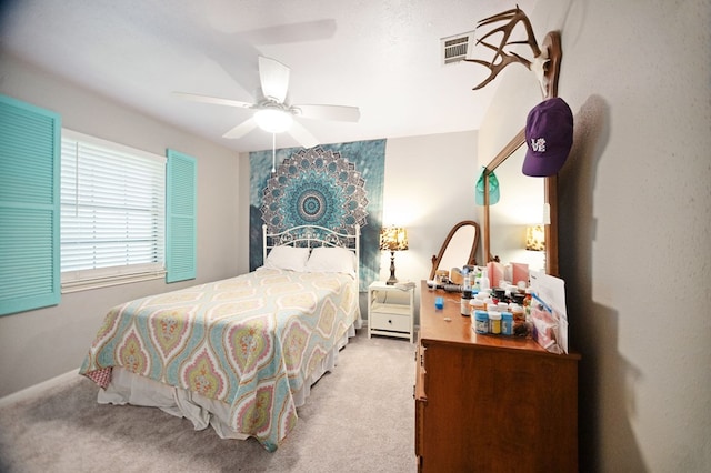 309 Echo Ln, Lufkin, TX 75904 - carpeted bedroom with a ceiling fan