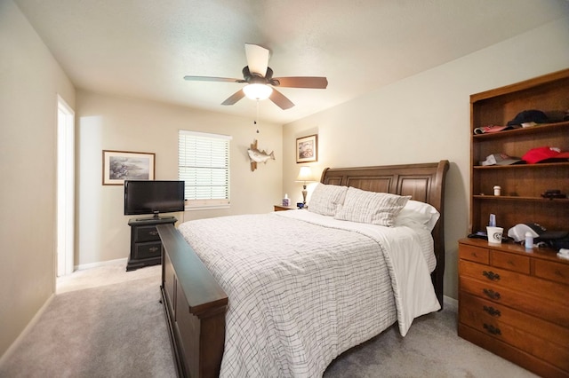 309 Echo Ln, Lufkin, TX 75904 - bedroom featuring light colored carpet and a ceiling fan
