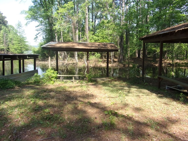 428 Holiday Cir, Hemphill, TX 75948 - view of yard featuring a water view
