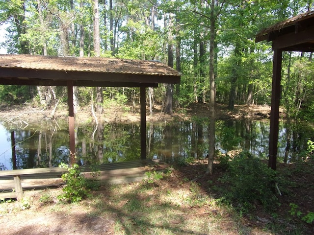 428 Holiday Cir, Hemphill, TX 75948 - view of dock with a water view