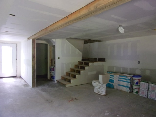 428 Holiday Cir, Hemphill, TX 75948 - below grade area with stairs