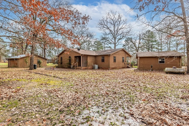 229 Thornton Rd, Huntington, TX 75949 - back of property featuring an outdoor structure