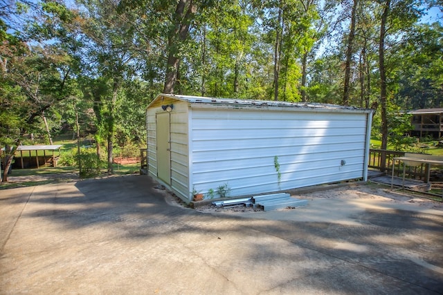 view of outdoor structure