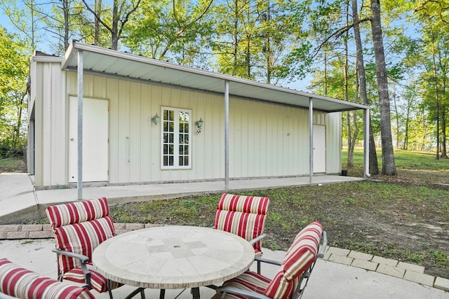 245 Shadow Dr, Hemphill, TX 75948 - view of outbuilding with outdoor dining space