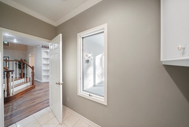 245 Shadow Dr, Hemphill, TX 75948 - interior space featuring tile patterned flooring, baseboards, and ornamental molding