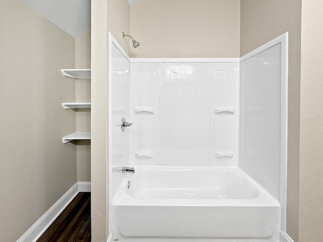 4124 N US Highway 96, Jasper, TX 75951 - full bath featuring shower / bathtub combination and wood finished floors