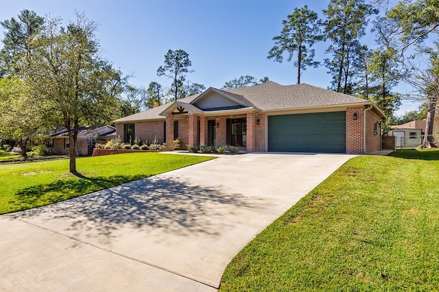 1308 Walnut Bend Dr, Lufkin, TX 75904 - single story home featuring concrete driveway, an attached garage, brick siding, and roof with shingles