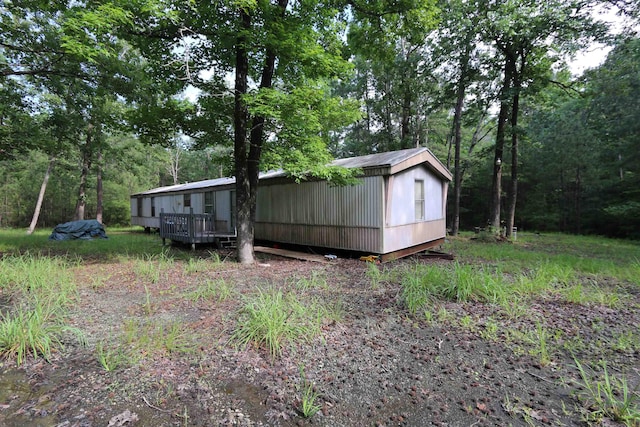 exterior space with a wooden deck