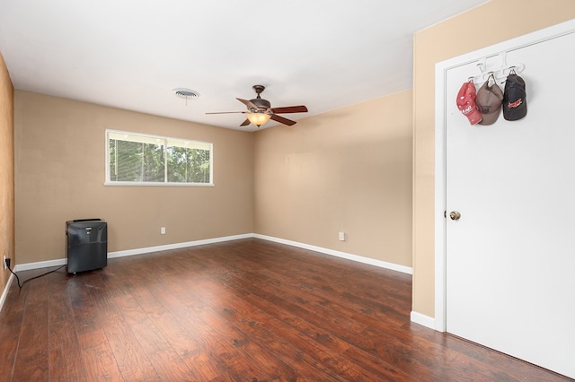 1405 Cimmarron St, Lufkin, TX 75904 - unfurnished room with ceiling fan, wood finished floors, and baseboards