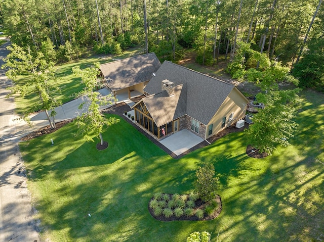 185 Ashley Dr, Brookeland, TX 75931 - view from above of property
