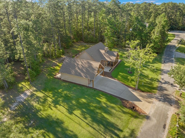 185 Ashley Dr, Brookeland, TX 75931 - aerial view of property and surrounding area