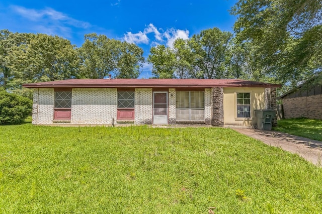 3314 Brook Holw, Nacogdoches, TX 75964 - view of front of home featuring a front lawn and brick siding