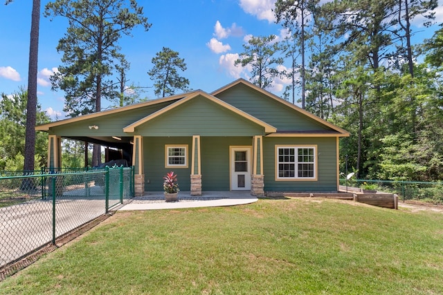 182 Post Oak Ln, Brookeland, TX 75931 - view of front of property featuring a carport and driveway